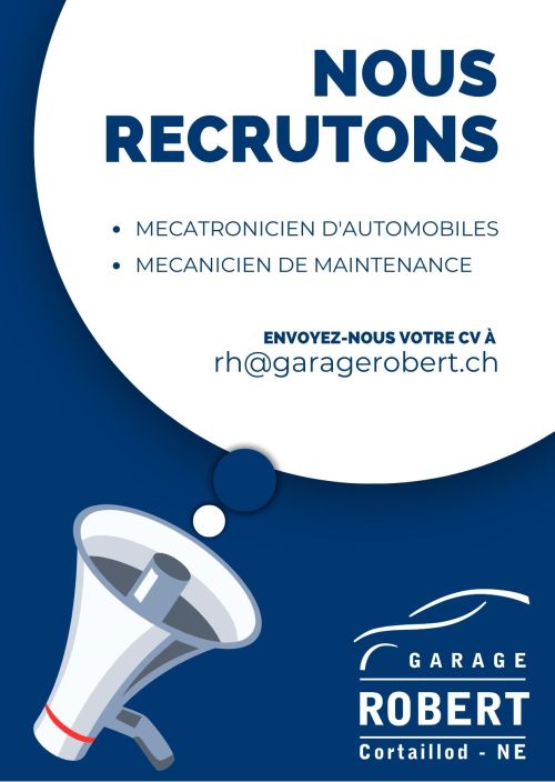 NOUS RECRUTONS !